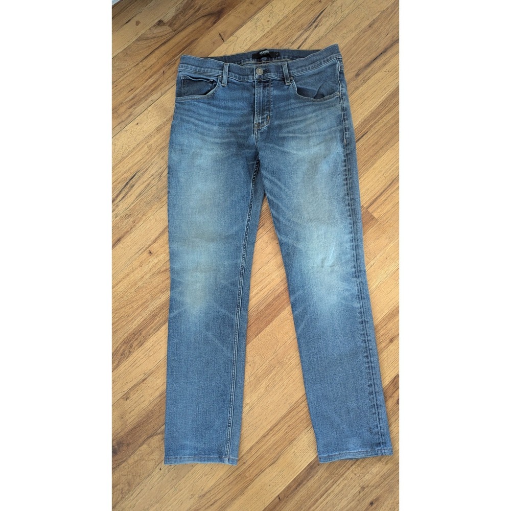 Hudson Blake Slim Straight Jeans Mens 32 Medium Wash Blue Denim M275ZDBS